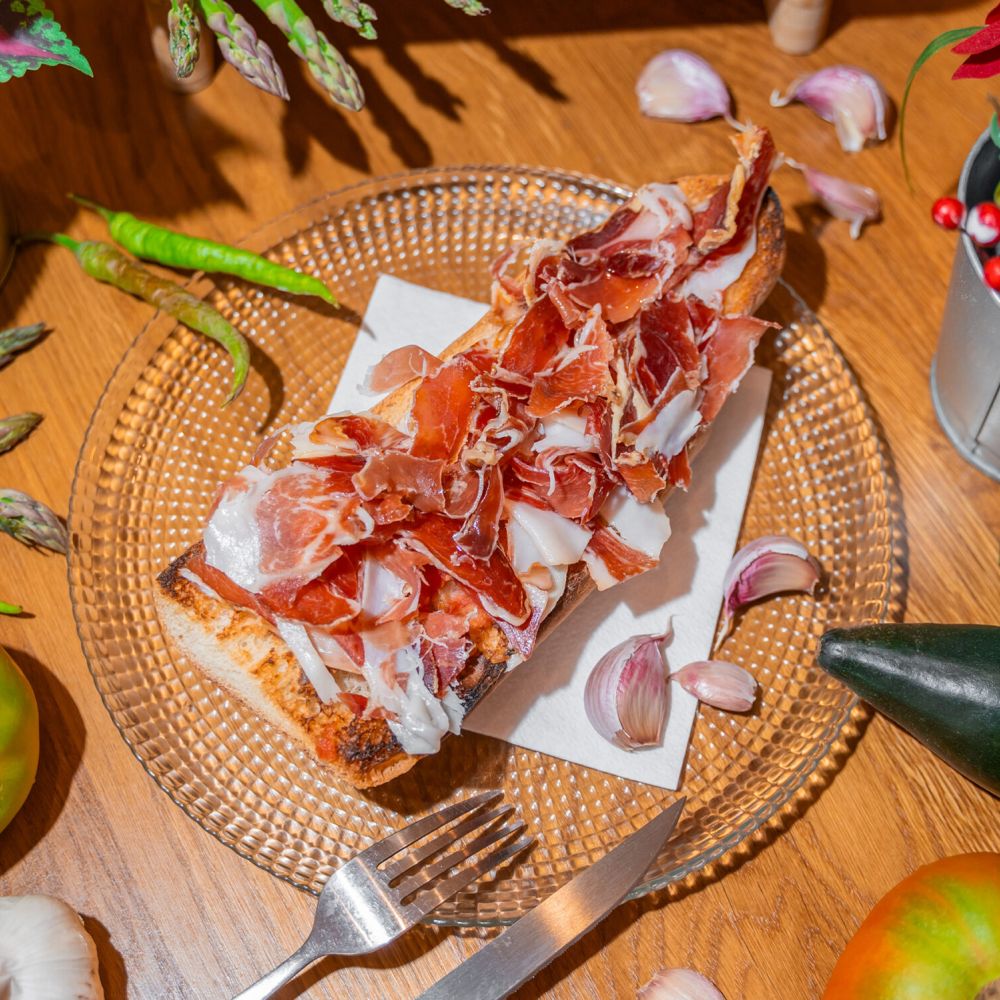 Restaurante Rubielos - Tostada de jamón