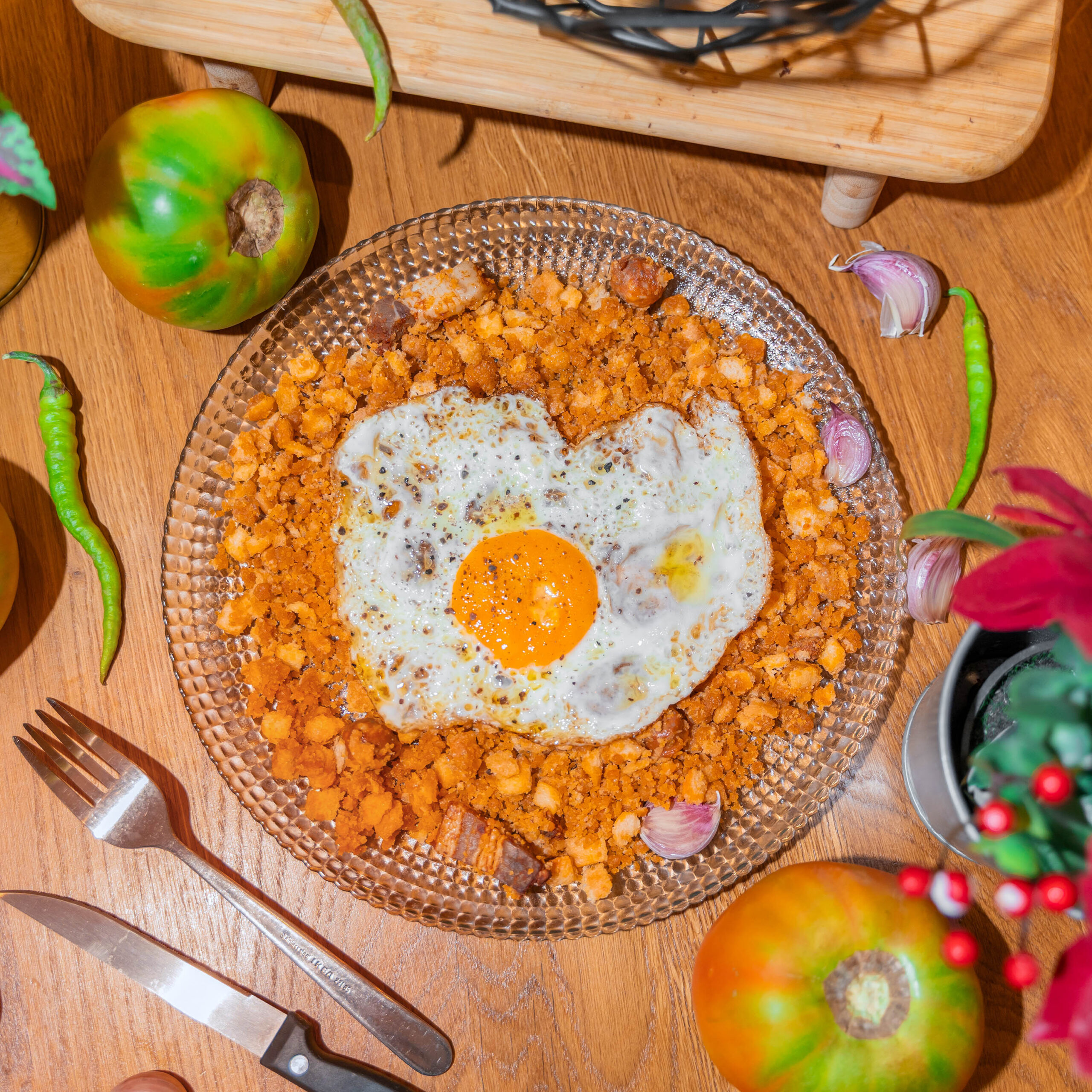 Plato del restaurante - migas